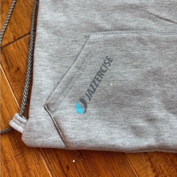 Jazzercise Gray Drawstring Backpack - Picture 2 of 4